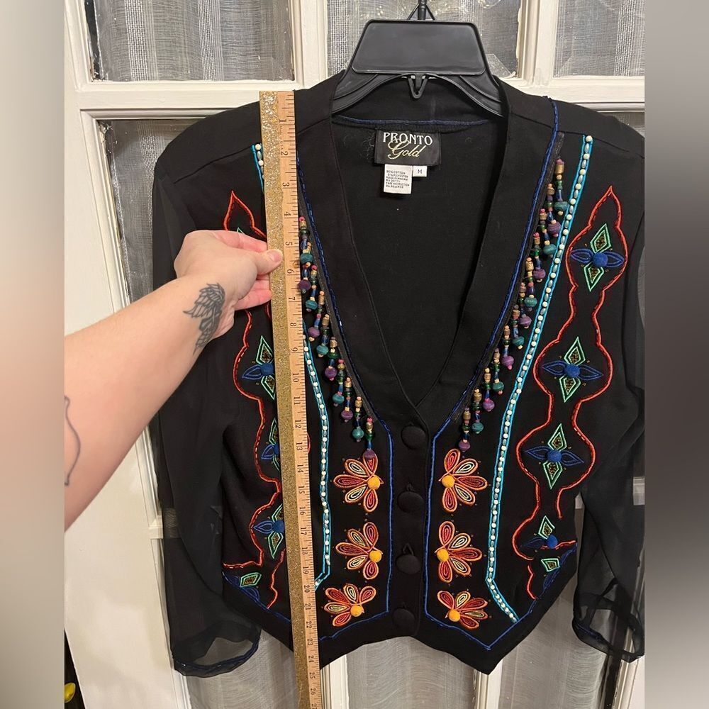 Vintage Boho Beaded Jacket - Picture 8 of 10
